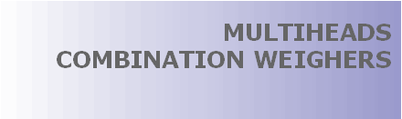 Multiheads combination weighers from SASIB Packaging allowing precision high speed feeding of food, chemicals, granulates, pasta, pharmaceuticals, confectionery, pet food, frozen food. Microprocessor based control system alowing for synhronisation with packaging machinery, and full reporting